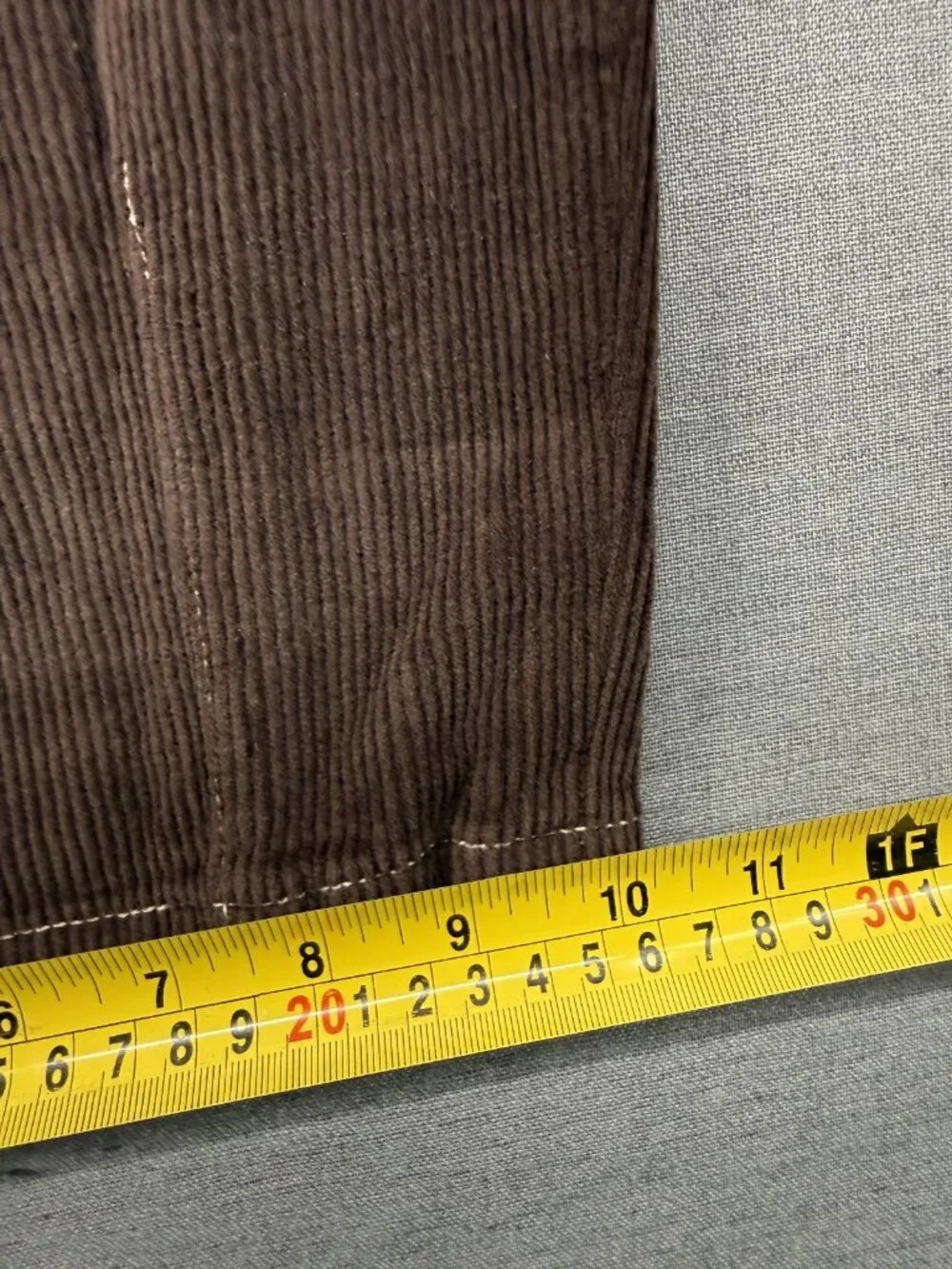 True Religion Danny Barrel Corduroy Straight Leg Pants 46x27 Flap Pockets